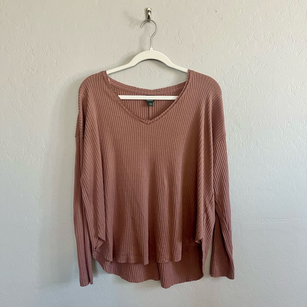 Dusty Rose Long Sleeve Top